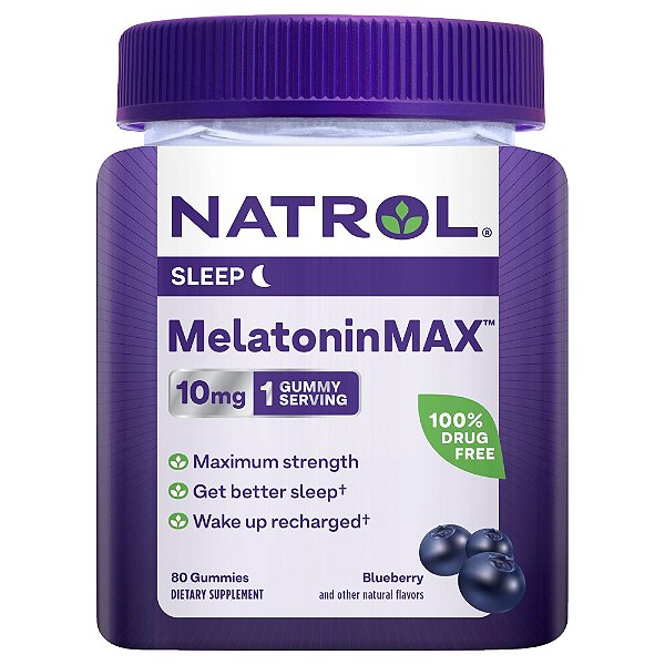 Natrol Melatoninmax 10 mg 80 gomas