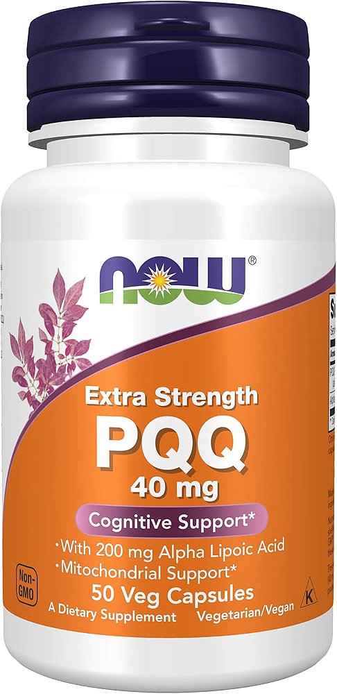 NOW Foods PQQ de Dosagem Extra 40 mg 50 Cápsulas Vegetais