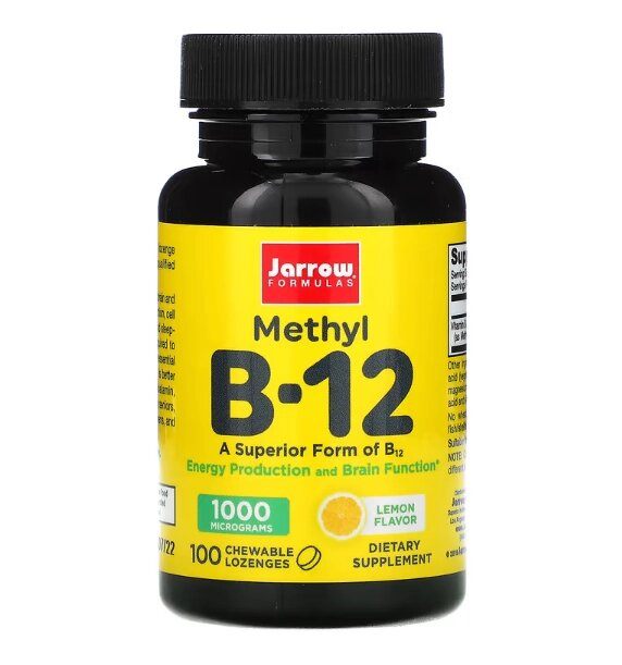 Metil B-12, 1.000mcg, 100 Pastilhas, Jarrow Formulas