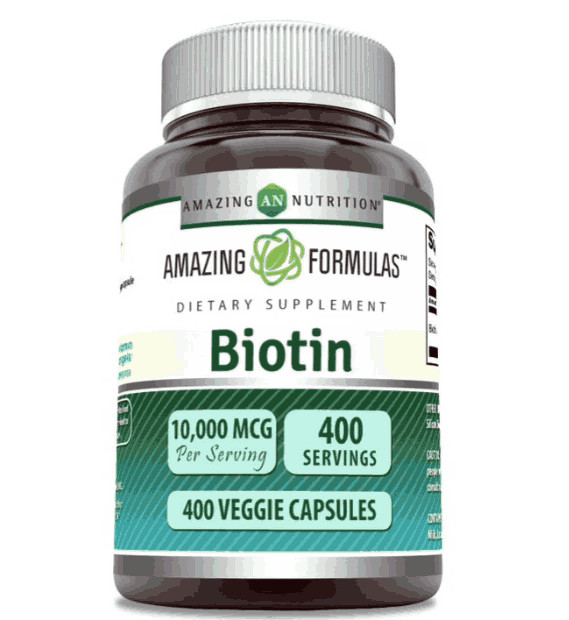Biotina 10000mcg, 400 Cápsulas, Amazing Formulas