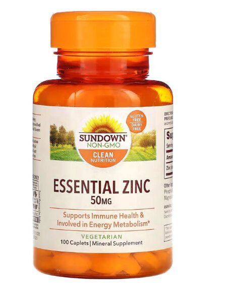 Zinco Essencial, 50mg, 100 Cápsulas, Sundown