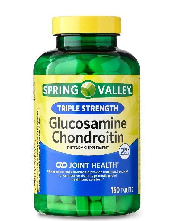Glucosamina & Condroitina Triple Strength, 160 Tablets, Spring Valley