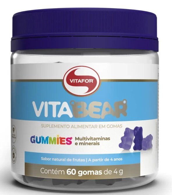 Vitabear, 60 Gomas Sabor Frutas, Vitafor