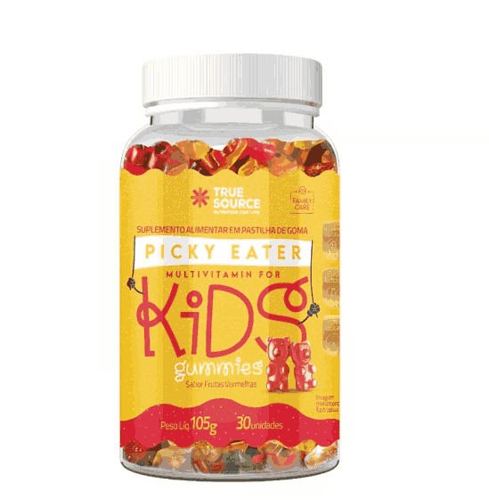 Multivitamínico Picky Eater Kids, 30 Gomas Sabor frutas, True Source