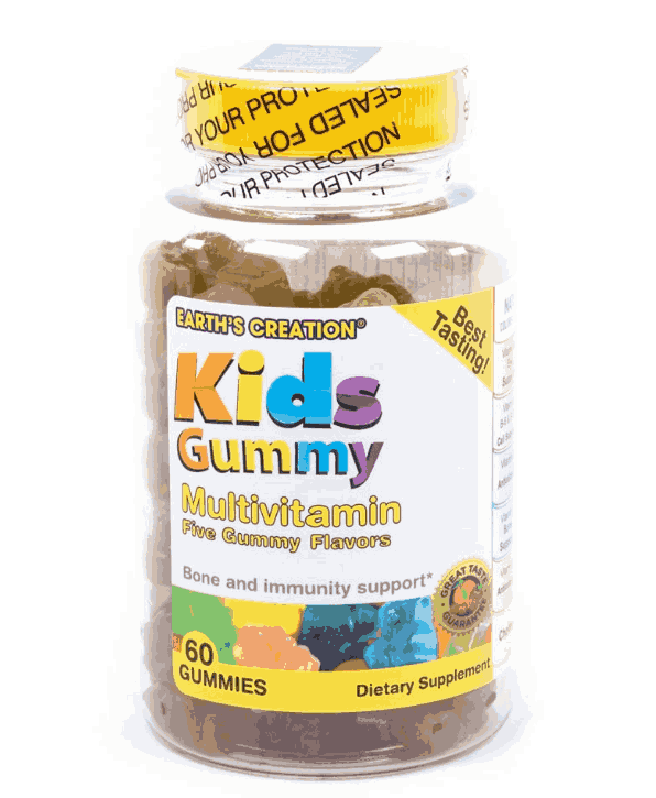 Multivitamínico Infantil, Kids Gummy, 60 Gomas Sabor Frutas, Earth's Creation
