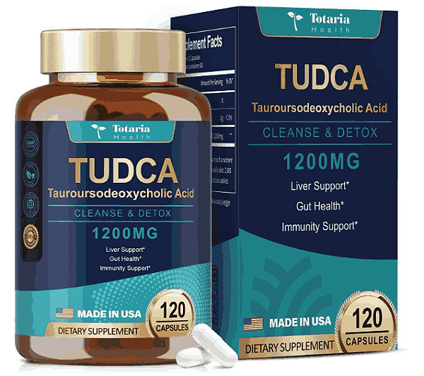 TUDCA 1200mg, 120 Cápsulas, Totaria Health