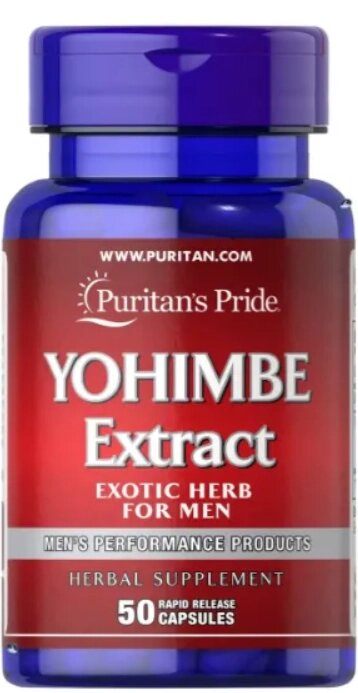 Yohimbine Extrato, 50 Cápsulas, Puritan's Pride