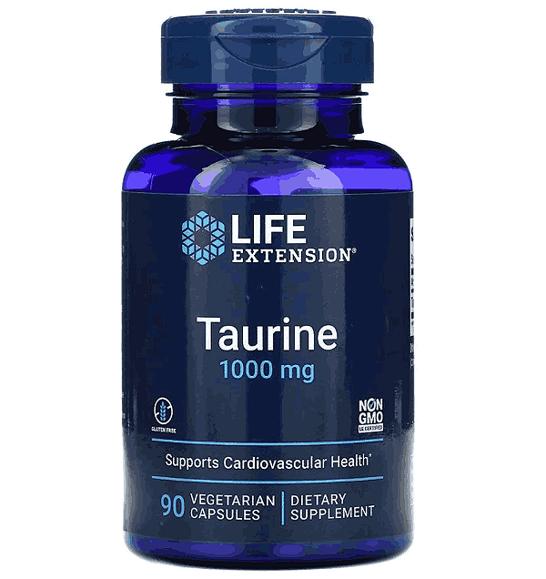 Taurina, 1,000 mg, 90 Cápsulas, Life Extension
