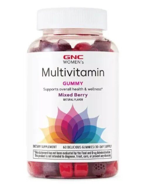 Multivitamínico Feminino, com Biotina, 60 Gomas Sabor Mixed Berry, GNC