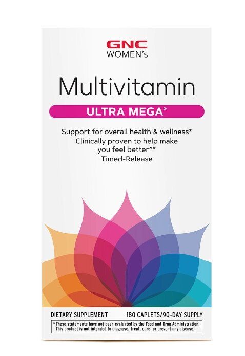 Multivitamínico Ultra Mega, 180 Cápsulas, GNC