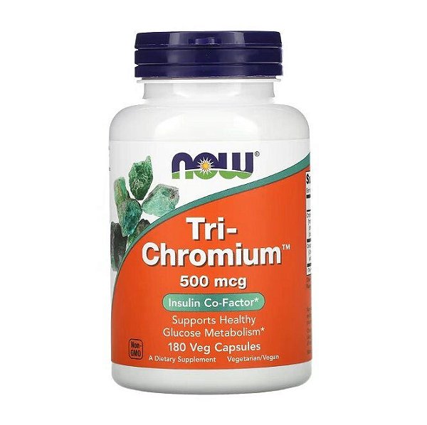 Tri-Chromium, 500mcg, 180 Cápsulas, Now