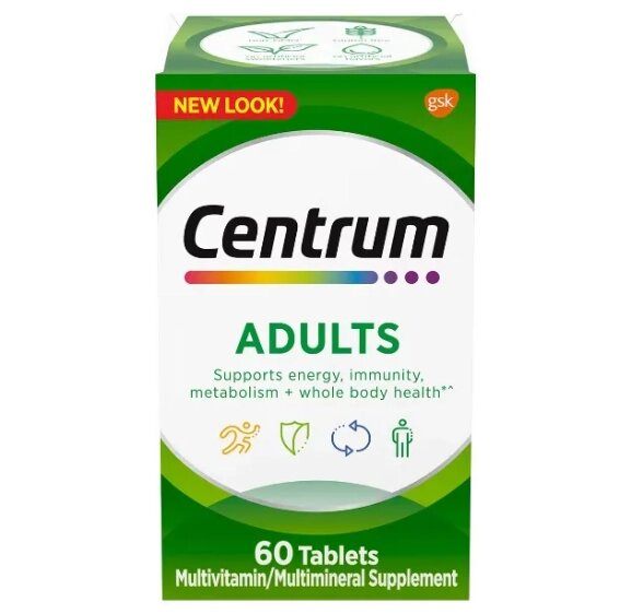 Centrum Adults, 60 comprimidos, Importado