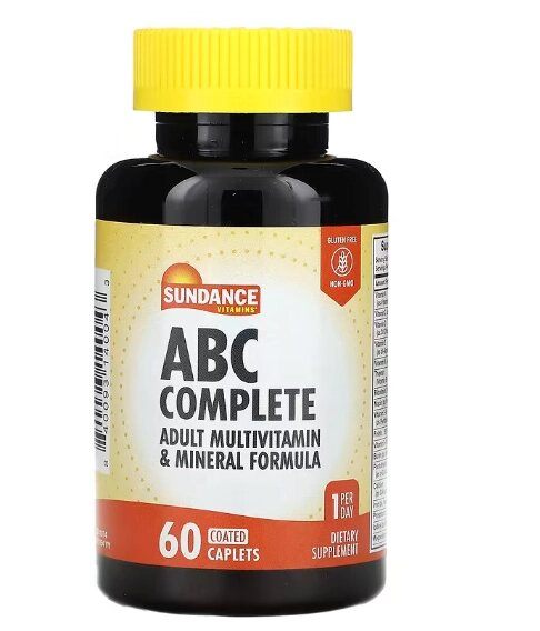 ABC Complete, Multivitamínico e Mineral, 60 cápsulas, Sundance