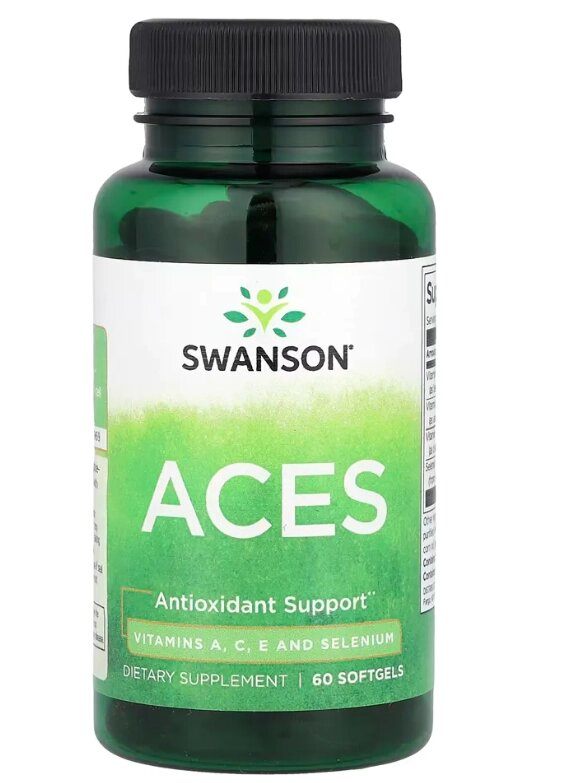 ACES, Vitaminas A, C, E e Selênio, 60 Cápsulas, Swanson