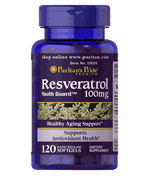 Resveratrol 100mg, 120 Cápsulas, Puritan's Pride