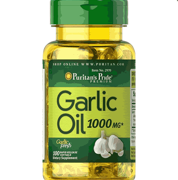 Óleo de alho, 1000mg, 100 Capsulas, Puritan's Pride