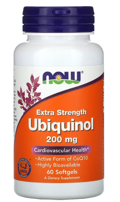 Ubiquinol 200mg, 60 Cápsulas, Now