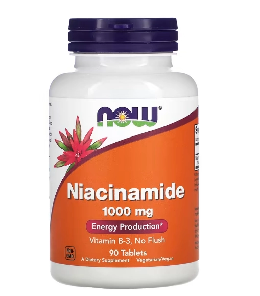 Niacinamida 1000mg, 90 Comprimidos, Now