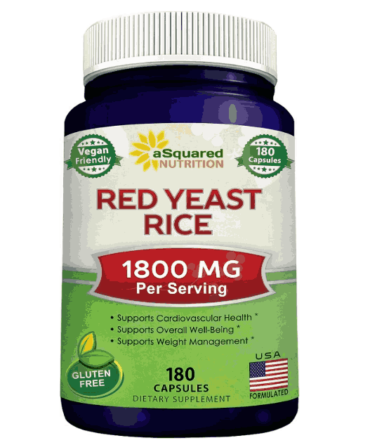 Red Yeast Rice, Arroz com Fermento Vermelho, 180 Cápsulas, aSquared Nutrition