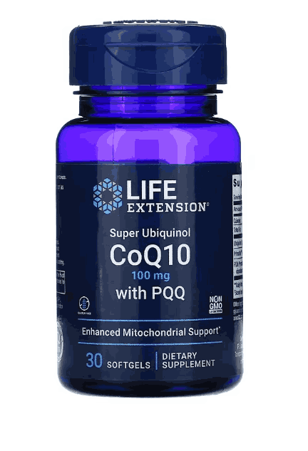 Super Ubiquinol CoQ10 100mg, com PQQ, 30 cápsulas, Life Extension