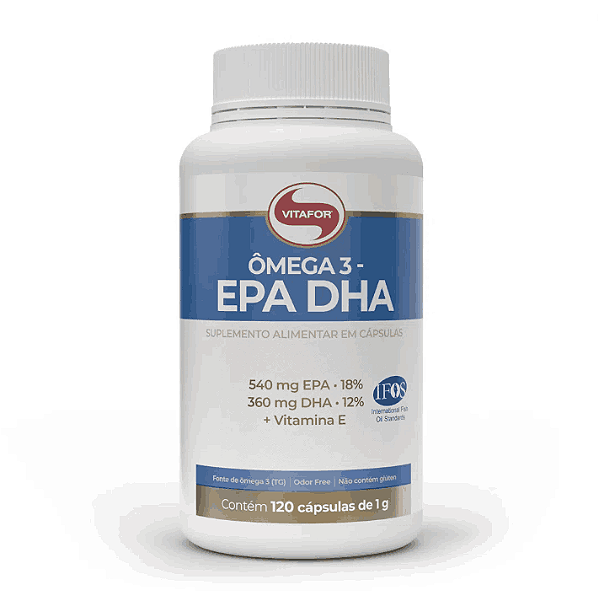 Ômega 3 EPA 540MG/ DHA 360MG, 120 Cápsulas, Vitafor