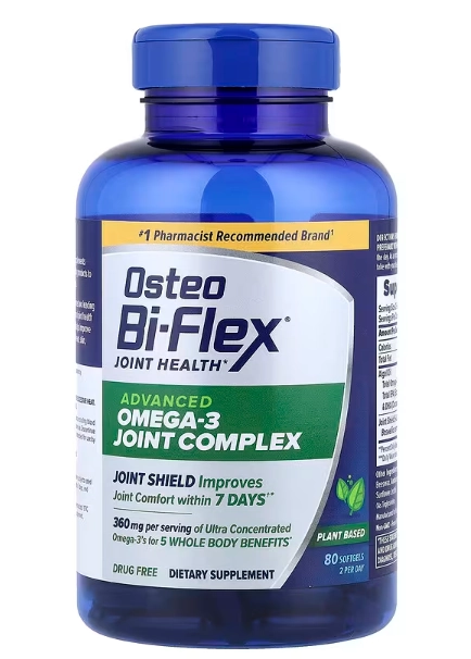 Osteo Bi-Flex Complexo Avançado de Ômega-3, 80 Cápsulas