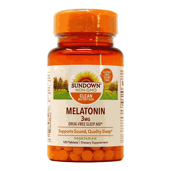 Melatonina 3mg, 120 Tabletes, Sundown