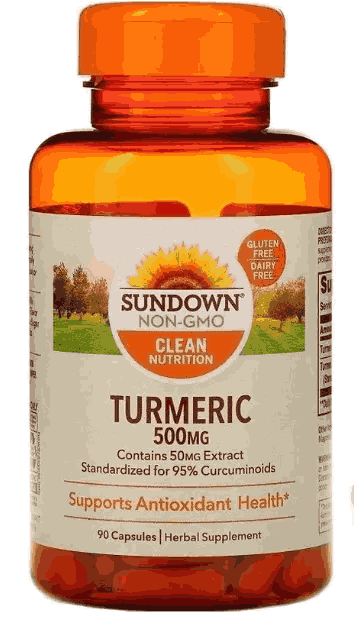 Turmeric, 500mg, 90 Cápsulas, Sundown