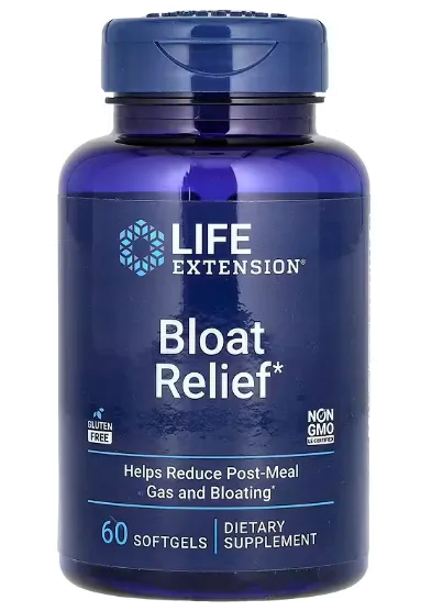Bloat Relief, Alívio do Inchaço, 60 Cápsulas, Life Extension