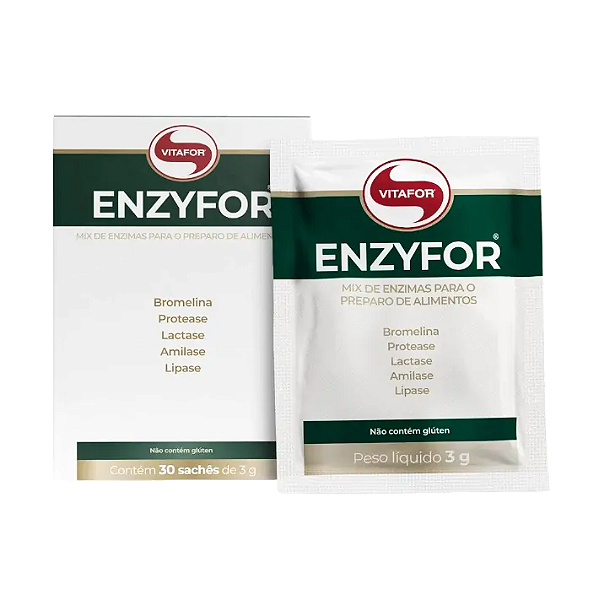 ENZYFOR, Mix de Enzimas, 30 sachês, 3g, Vitafor
