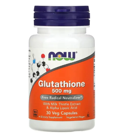 Glutationa 500mg, 30 Cápsulas, Now