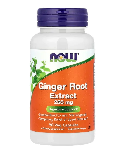 Ginger Root Extract, Extrato de Raiz de Gengibre 250mg, 90 Cápsulas, Now