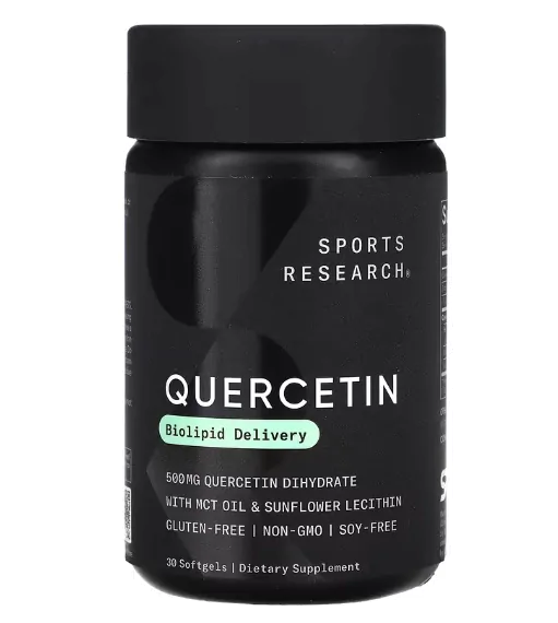 Quercetina 1250mg, 30 Softgels, Sports Research
