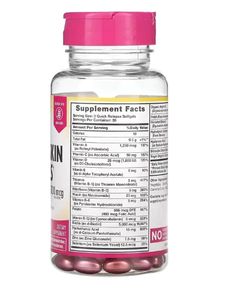 Hair Skin Nails, Cabelos, Pele e Unhas com Biotina 5000mcg, 90 Cápsulas, Nature's Truth