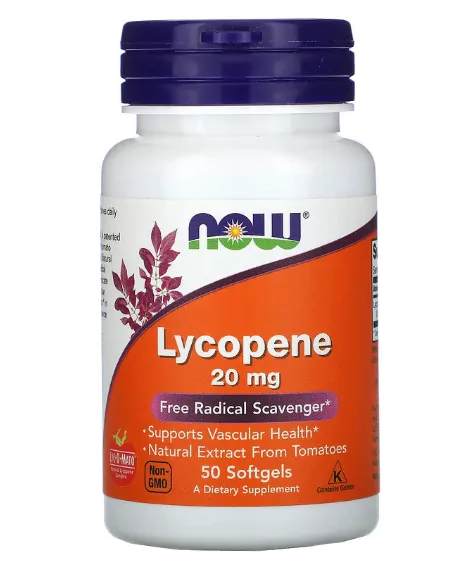 Licopeno, 20mg, 50 Cápsulas, Now