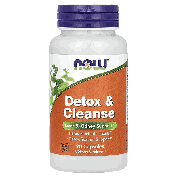 NOW Foods – Detox & Cleanse – Suporte ao Fígado e Rins – 90 Cápsulas