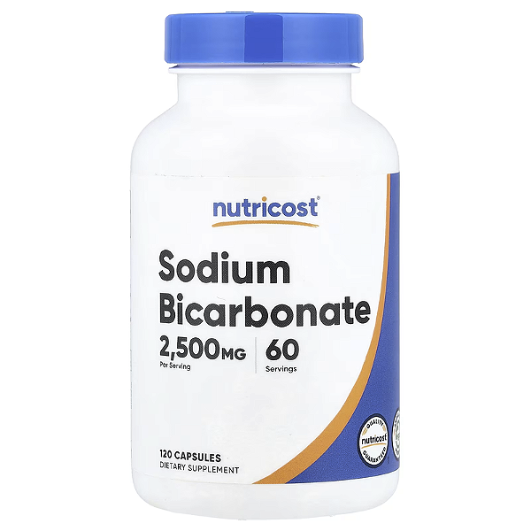 Bicarbonato de Sódio 2,500mg 120 Cápsulas - Nutricost