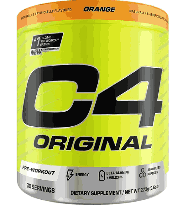 Pré Treino C4 Original, Sabor Laranja 273g, Cellucor