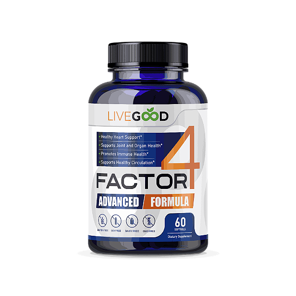 LiveGood Factor 4 – 60 Softgels (Advanced Inflammation Formula)