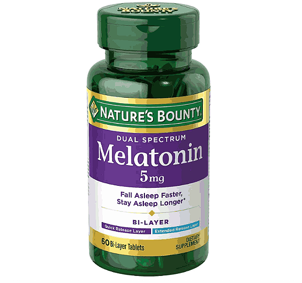 Melatonina Liberação rápida, 5mg, 60 cápsulas, Natures Bounty
