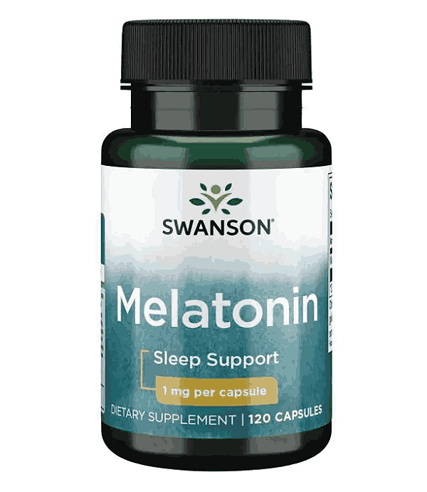 Melatonina, 1mg, 120 Cápsulas, Swanson