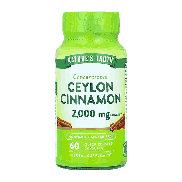 Ceylon Cinnamon, Canela do Ceilão 2000mg, 60 Cápsulas, Nature's Truth