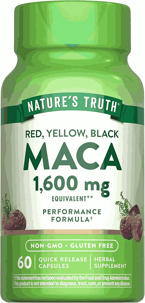 Maca, 1.600mg, 60 Cápsulas de Liberação Rápida, Nature's Truth