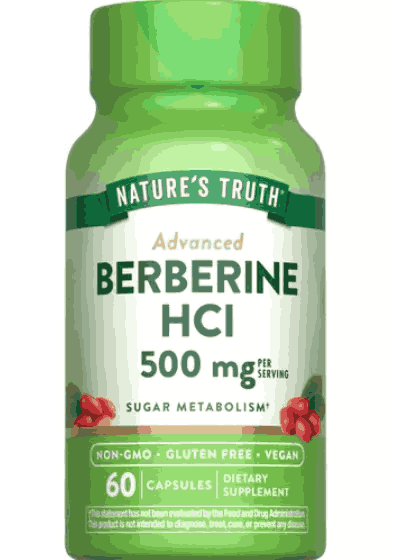 Berberina HCI 500mg, 60 Cápsulas, Nature's Truth