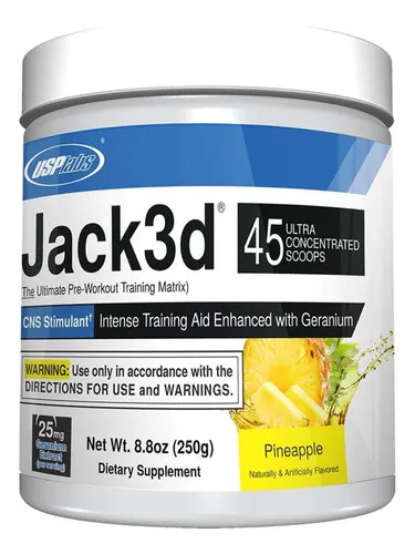 Pré-Treino Jack3d, 250g Sabor Pineaple, Hi-Tech Pharma