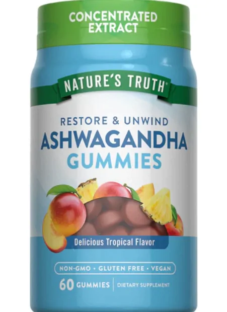 Ashwagandha 500mg, 60 gomas, Nature's Truth