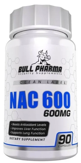 Nac 600mg, 90 Cápsulas, Bull Pharma