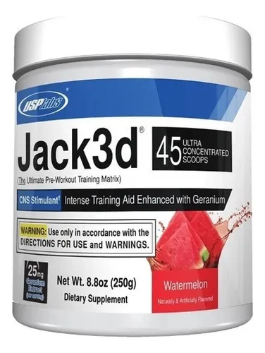 Pré-treino Jack3d, 250g Sabor melancia, Hi-Tech Pharma