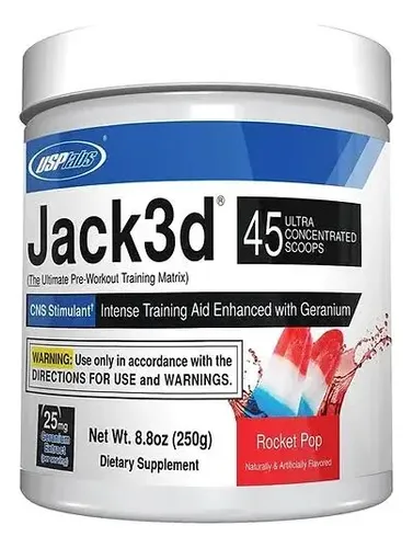Pré-treino Jack3d, 250g Sabor Rocket pop, Hi-Tech Pharma