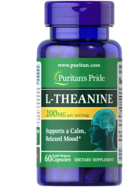 L-Theanine, 200mg, 60 Cápsulas, Puritan's Pride